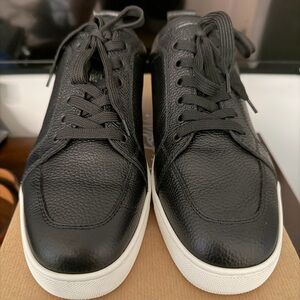 Christian Louboutin Black Leather Men's Sneakers